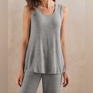 Soft Surroundings Heather Gray Knit Top